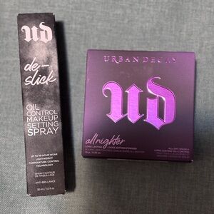 Urban Decay Loose Setting Powder (0.35oz) & Oil Control Setting Spray (1.0fl oz)